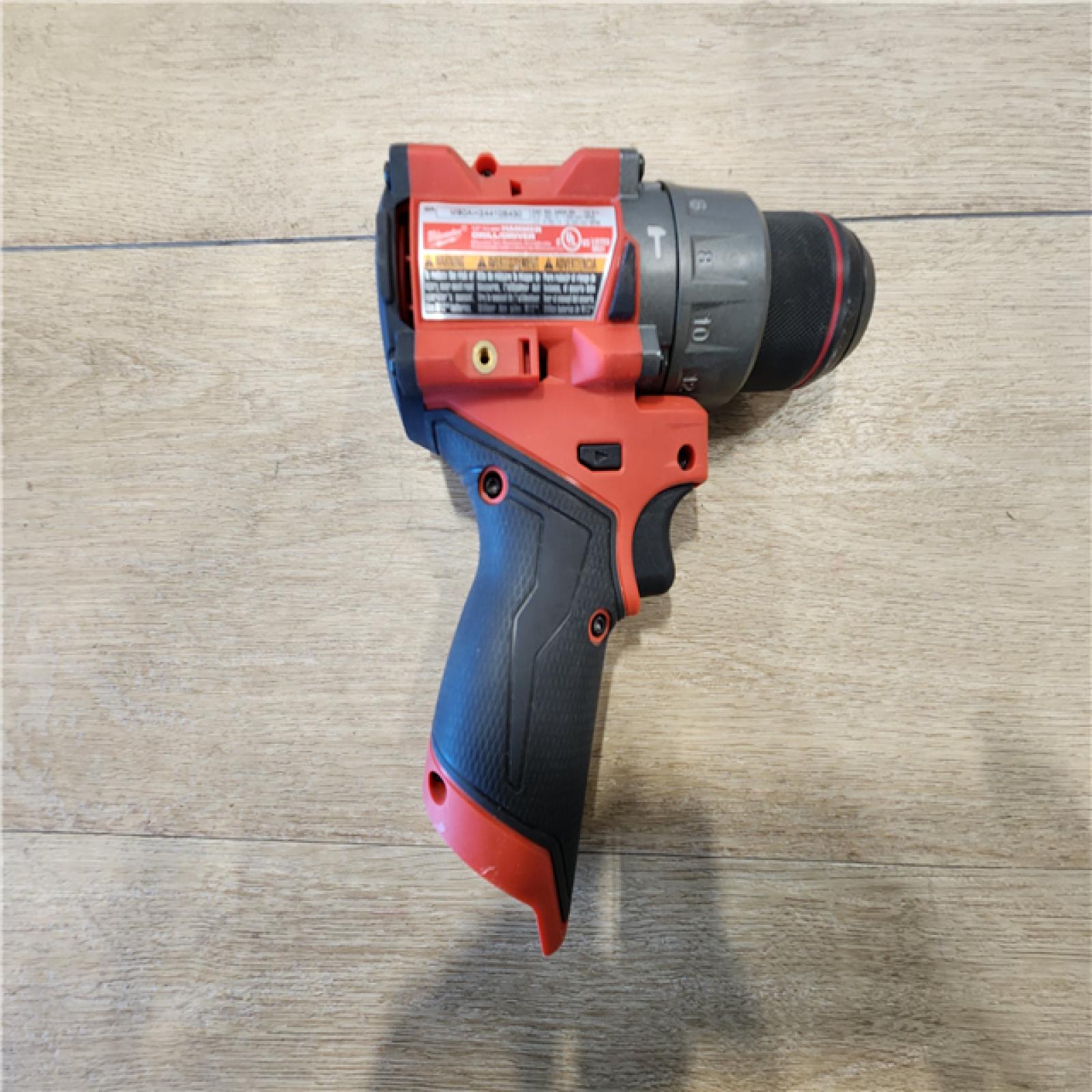 AS-IS- Milwaukee  FUEL 12V Lithium-Ion Brushless Cordless 1/2 in. Hammer Drill (Tool-Only)