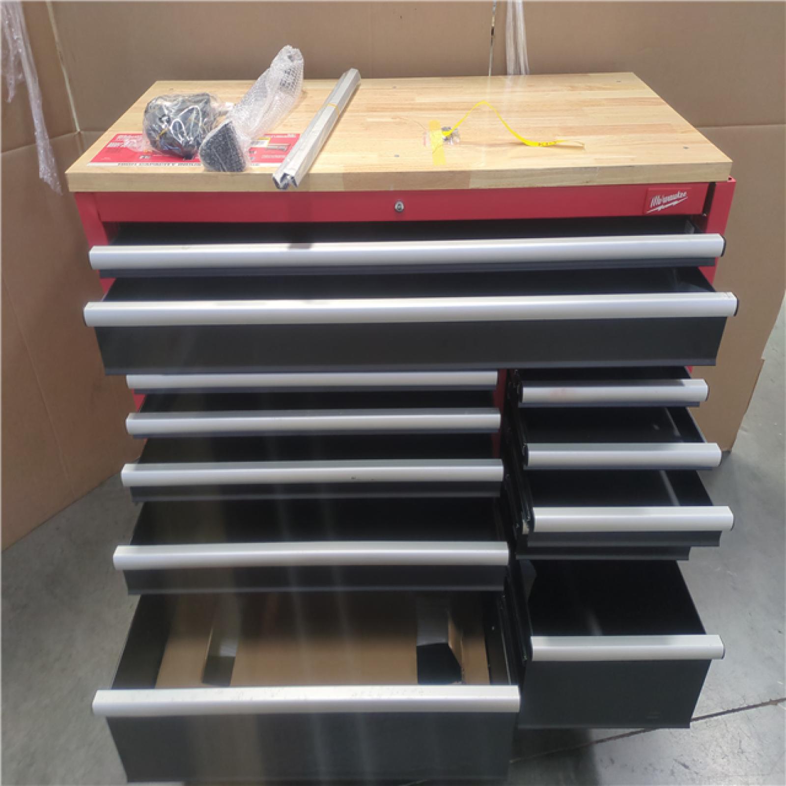 CALIFORNIA AS-IS MILWAUKEE 52 INDUSTRIAL 12-DRAWER MOBILE WORKBENCH