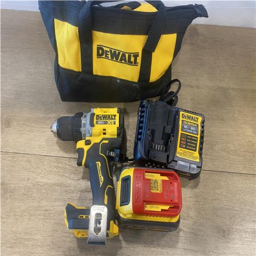 AS-IS DEWALT 20V MAX XR Lithium-Ion Brushless Cordless 1/2 in. Drill/Driver Kit