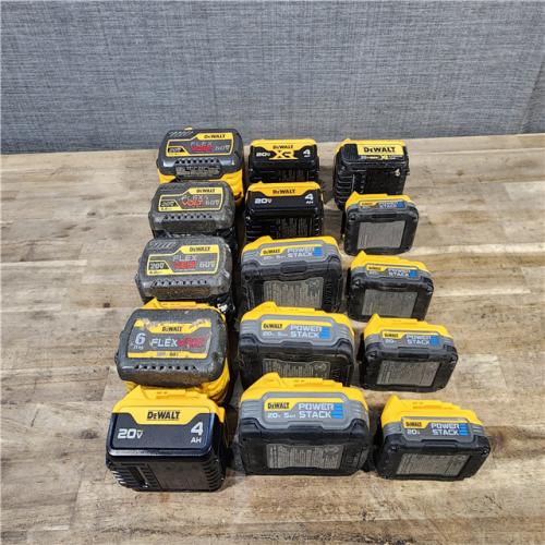 HOUSTON LOCATION - AS-IS DEWALT BATTERY PACK QTY - 15