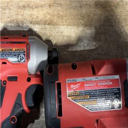 Houston Location AS-IS Milwaukee Impact Wrench and Impact Driver and Battery with Charger