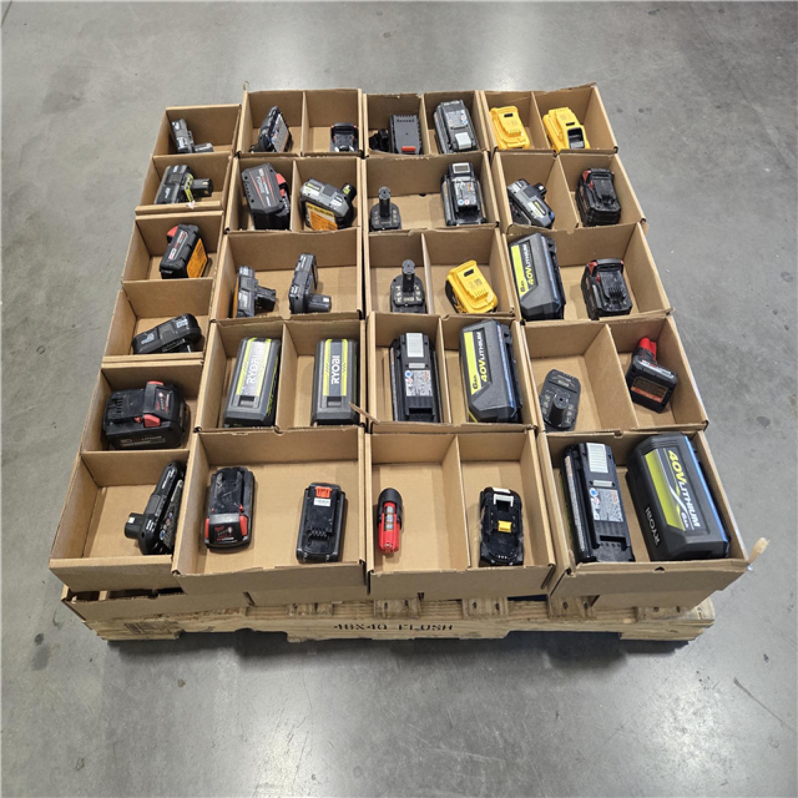 DALLAS LOCATION AS-IS- BATTERY PALLET