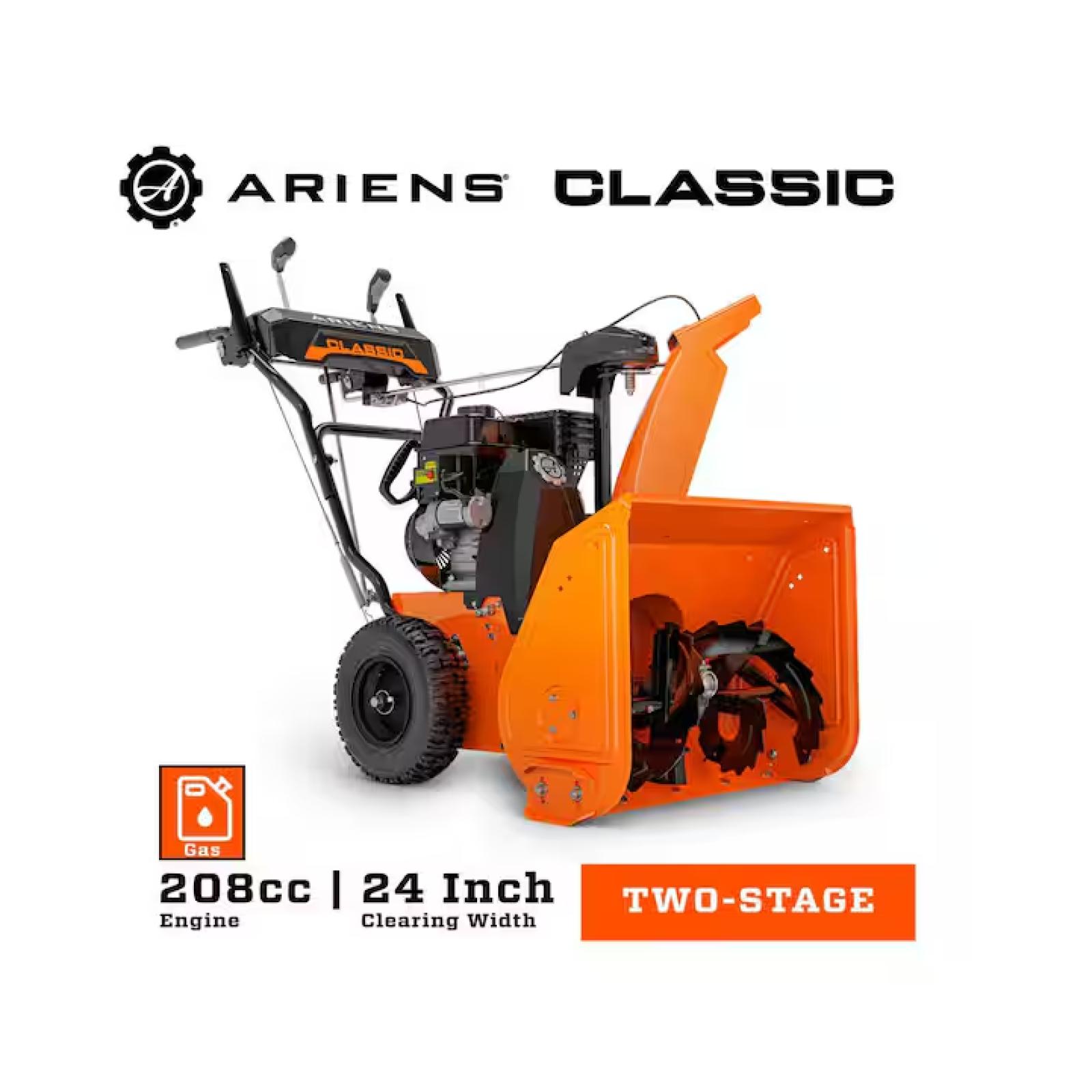 DALLAS LOCATION- Ariens Classic 24 in. 2-Stage Electric Start Gas Snow Blower