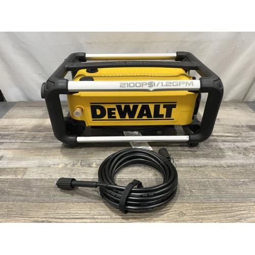 AS-IS DEWALT 2100 PSI 1.2 GPM 13 Amp Cold Water Electric Pressure Washer with Internal Equipment Storage