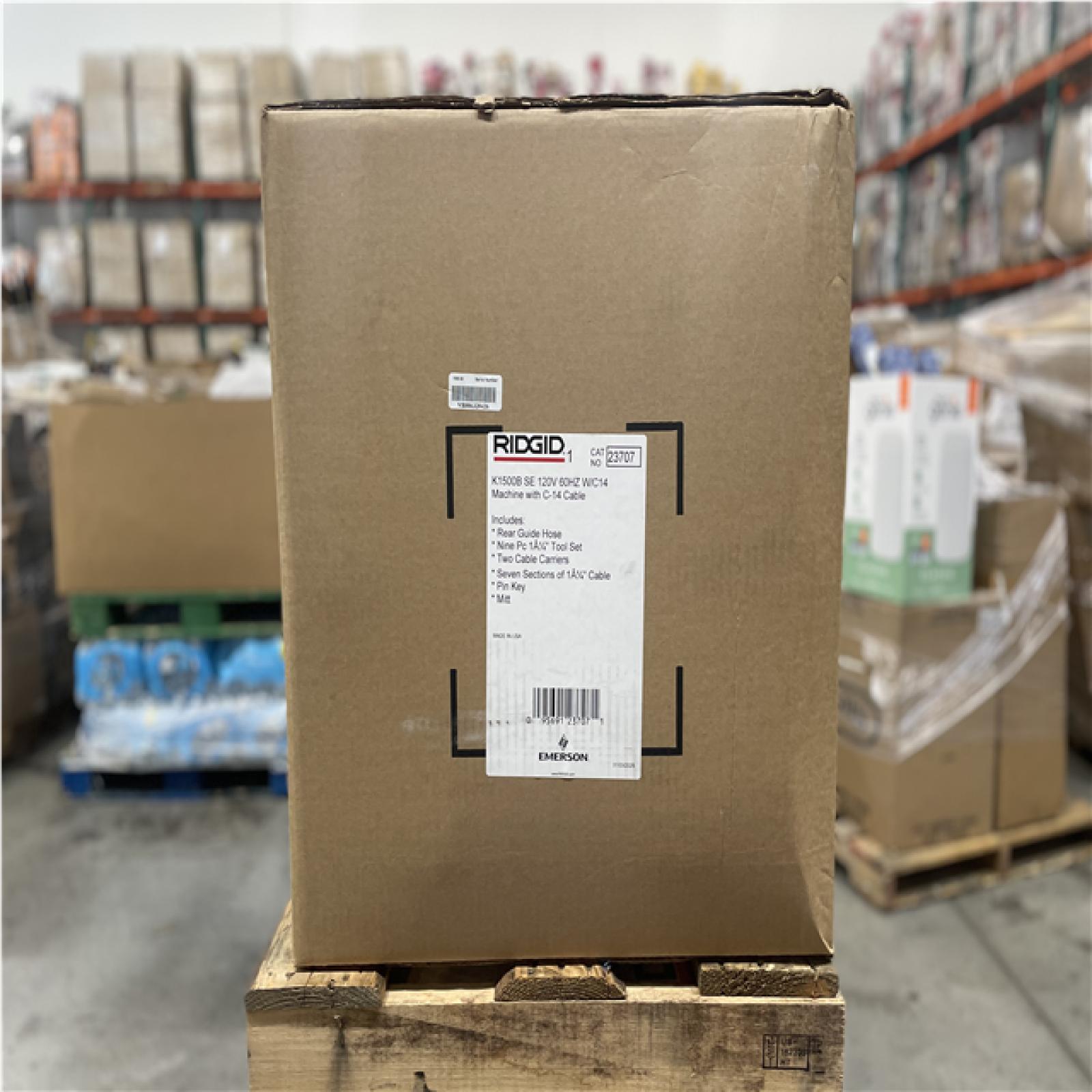 DALLAS LOCATION- NEW! RIGID K1500B Sectional Machine for 2-8 in. Lines KIT