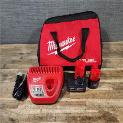 HOUSTON LOCATION - AS-IS Milwaukee FUEL 12-Volt Lithium-Ion Brushless Cordless Hammer Drill and Impact Driver Combo Kit