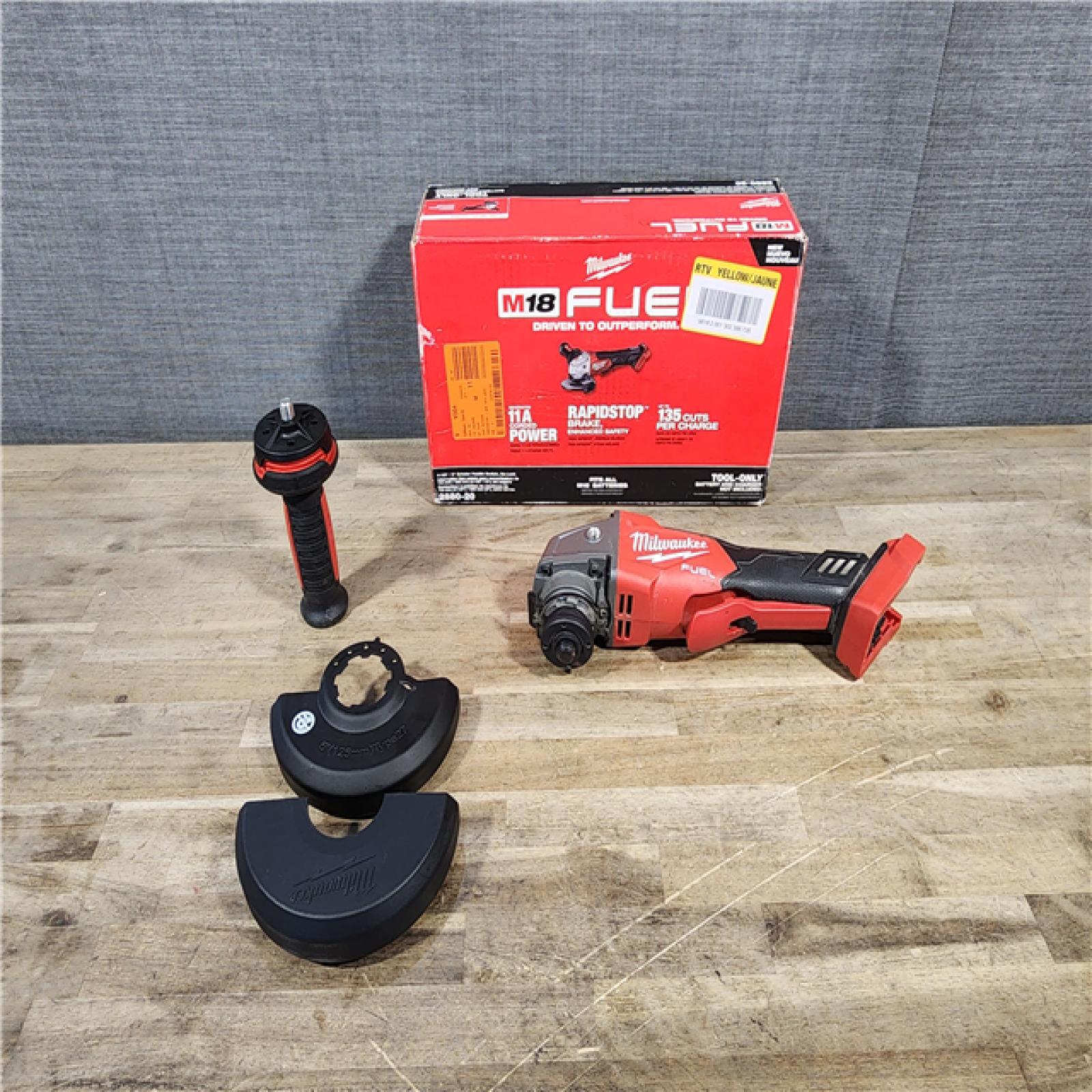 HOUSTON LOCATION - AS-IS Milwaukee 2880-20 FUEL 18-Volt Lithium-Ion Brushless Cordless 4-1/2 in./5 in. Grinder W/Paddle Switch (Tool-Only)