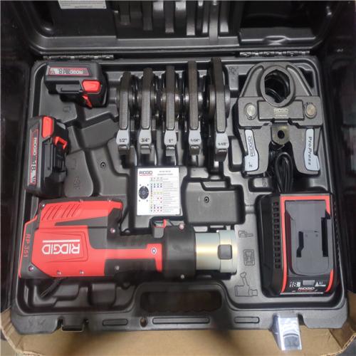 California AS-IS Ridgid RP351 Standard Press Tool Kit  Includes (2) Batteries  Charger & Hard Box