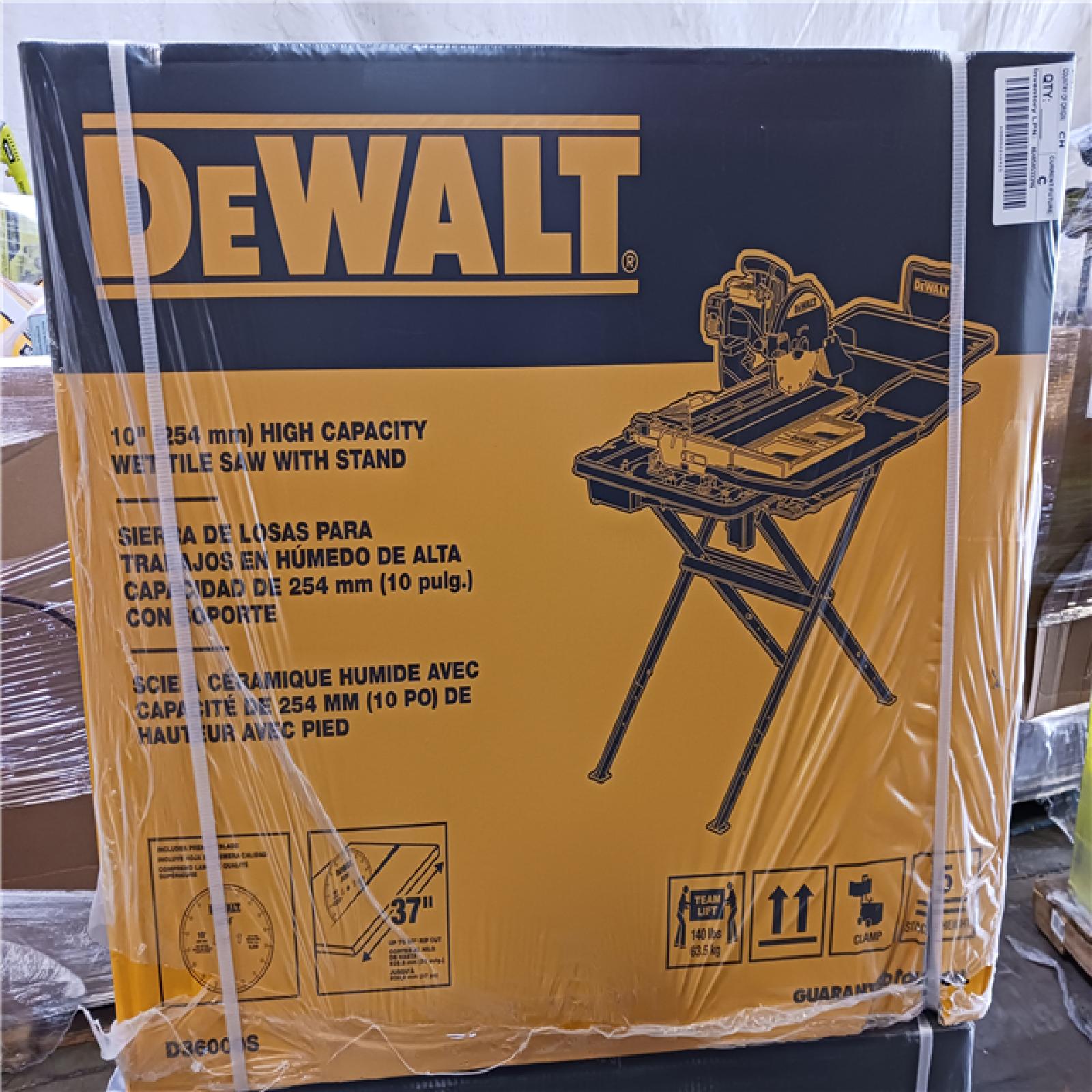 Phoenix Location NEW SEALED DeWALT D36000S 10 Professional Heavy Duty Wet Tile Saw Attachment W/ Stand D36000S