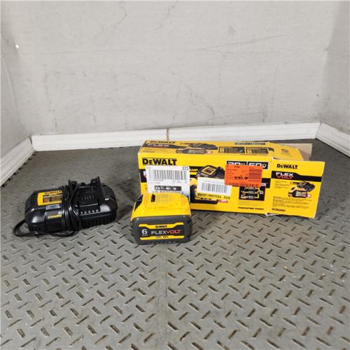 Houston Location - AS-IS Dewalt DCB606C FLEXVOLT 20V/60V MAX Lithium-Ion Battery and Charger Starter Kit (6 Ah) - Appears IN GOOD Condition