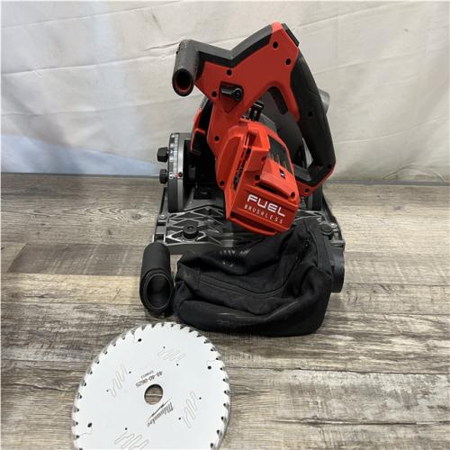 AS-IS Milwaukee FUEL 18V Lithium-Ion Cordless Brushless 6-1/2 in. Plunge Cut Track Saw (Tool-Only)