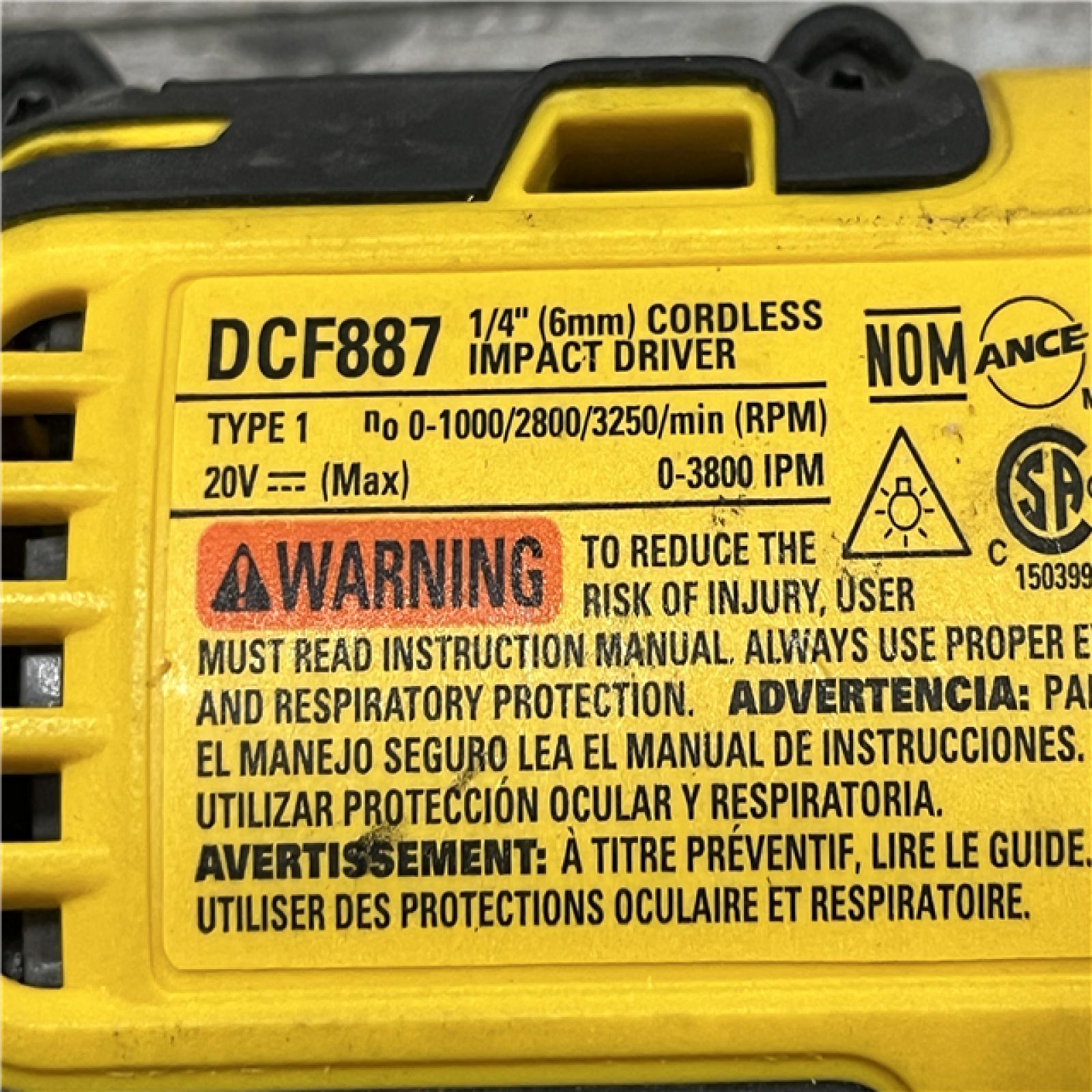 AS-IS DEWALT 20V MAX XR Cordless Brushless 3-Speed 1/4 in. Impact Driver (Tool-Only)