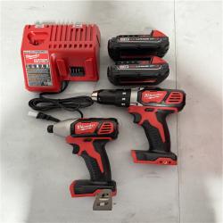 California NEW Milwaukee M18 Compact 2-Tool Combo Kit, Includes (2) 1.5 AH Batteries, Charger and Tool Bag