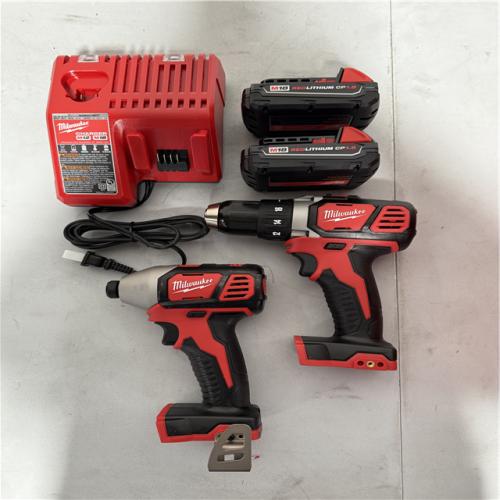 California NEW Milwaukee M18 Compact 2-Tool Combo Kit, Includes (2) 1.5 AH Batteries, Charger and Tool Bag