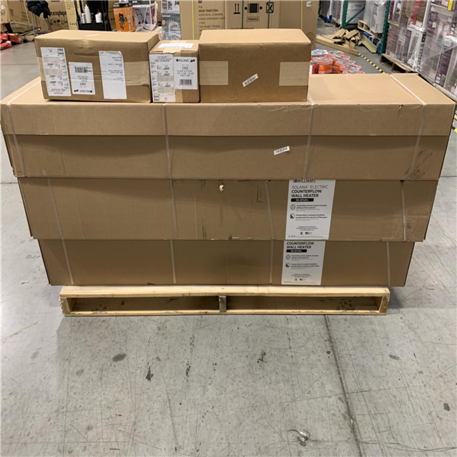 DALLAS LOCATION - WILLIAM SOLANA ELECTRIC COUNTERFLOW WALL HEATER 31K BTU -(3 UNITS)