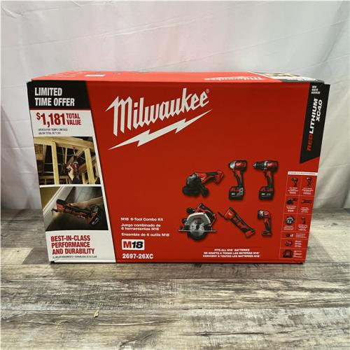 NEW - Milwaukee 18-Volt Lithium-Ion Cordless (6-Tool) Combo Kit