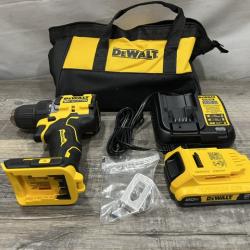 AS-IS DEWALT Atomic 20V Lithium-Ion Cordless Compact 1/2 in. Drill/Driver Kit