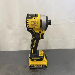 AS-IS - DEWALT ATOMIC 20V MAX* Brushless Cordless Compact 1/4 in. Impact Driver Kit