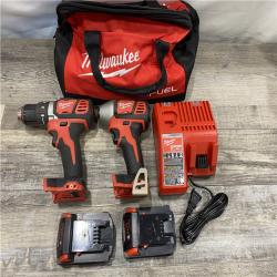 AS-IS Milwaukee 18V Lithium-Ion Cordless Drill Driver/Impact Driver Combo Kit