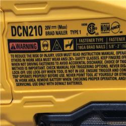AS-IS DEWALT 20V MAX XR 18 Gauge Cordless Brad Nailer (Tool Only)