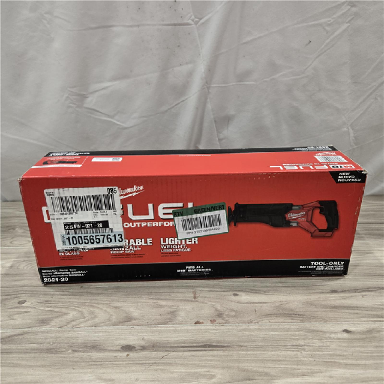 NEW! - Milwaukee M18 Fuel Sawzall Cordless Reciprocating Saw (TOOL ONLY)