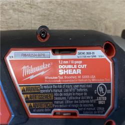 AS-IS Milwaukee 18-Volt Lithium-Ion Cordless 18-Gauge Double Cut Metal Shear (Tool-Only)