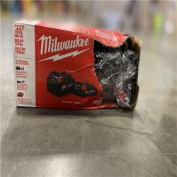 DALLAS LOCATION - Milwaukee M18 18-Volt Lithium-Ion Starter Kit with One 5.0 Ah and One 2.0 Ah Battery and Charger