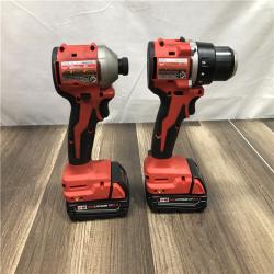 AS-IS Milwaukee 18V Lithium-Ion Brushless Cordless Compact Drill/Impact Combo Kit