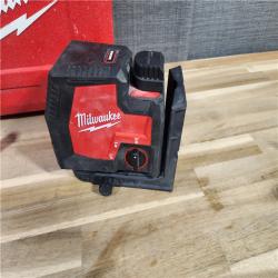 HOUSTON LOCATION - AS-IS Milwaukee 3521-21 4V Lithium-Ion Cordless USB Rechargeable Green Beam Cross Line Laser
