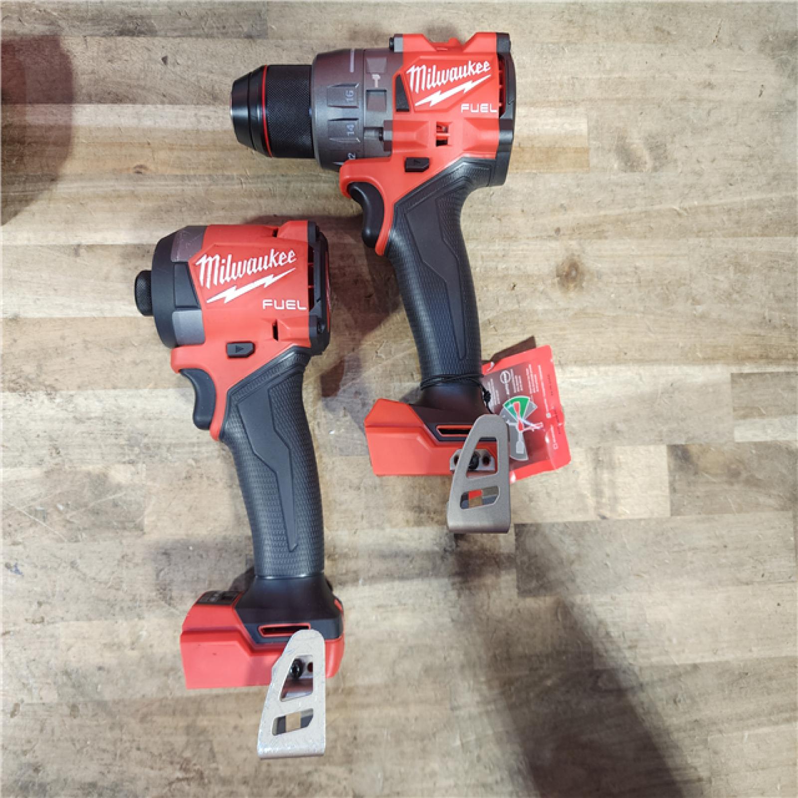 HOUSTON LOCATION - AS-IS Milwaukee FUEL 18V Lithium-Ion Brushless Cordless Hammer Drill and Impact Driver Combo Kit