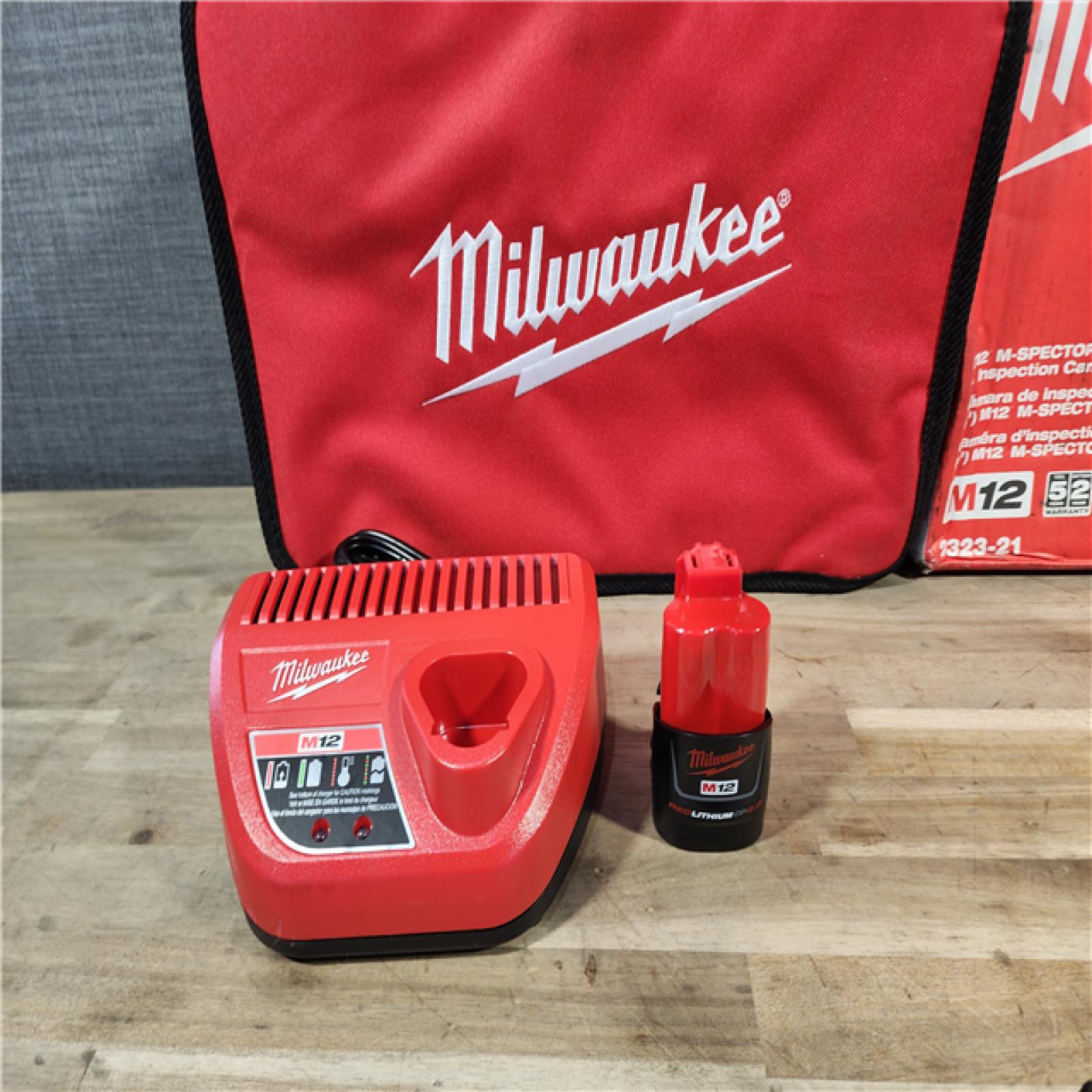 HOUSTON LOCATION - AS-IS MILWAUKEE M12 12V Lithium-Ion Cordless M-SPECTOR 360-Degree 4 Ft. Inspection Camera Kit