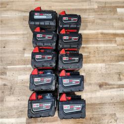 HOUSTON LOCATION - AS-IS MILWAUKEE BATTERY PACK QTY - 10