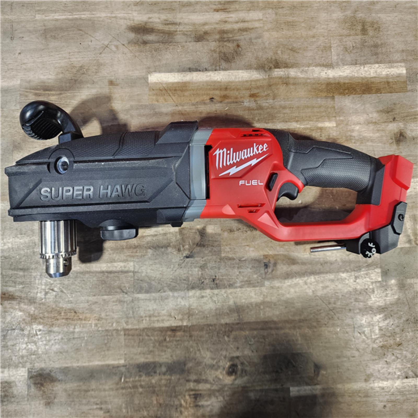 HOUSTON LOCATION - AS-IS Milwaukee M18 18V Fuel 1/2  Right Angle Drill Super Hawg Cordless Lithium-Ion 2809-20 (TOOL ONLY)