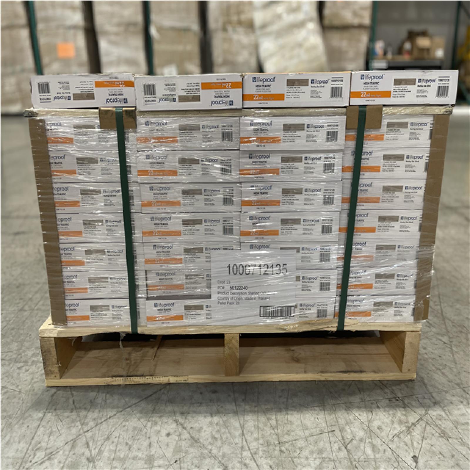 DALLAS LOCATION- LIFEPROOF Sterling Oak 22 MIL x 8.7 in. W x 48 in. L Waterprooff Vinyl Plank Flooring (20.1 sqft/case) (32 CASES)