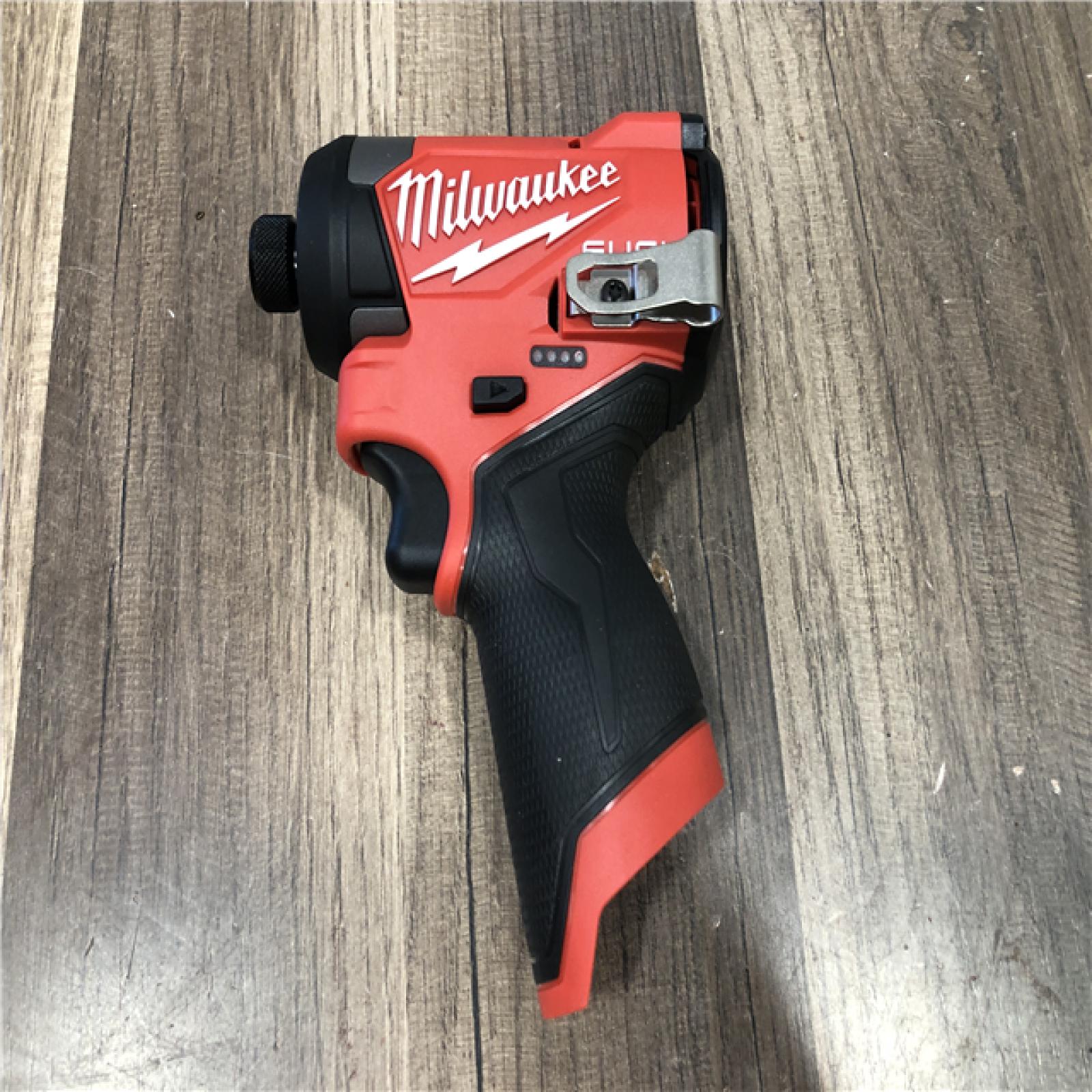 AS-IS Milwaukee FUEL 12V Lithium-Ion Brushless Cordless 1/4 in. Hex Impact Driver (Tool-Only)