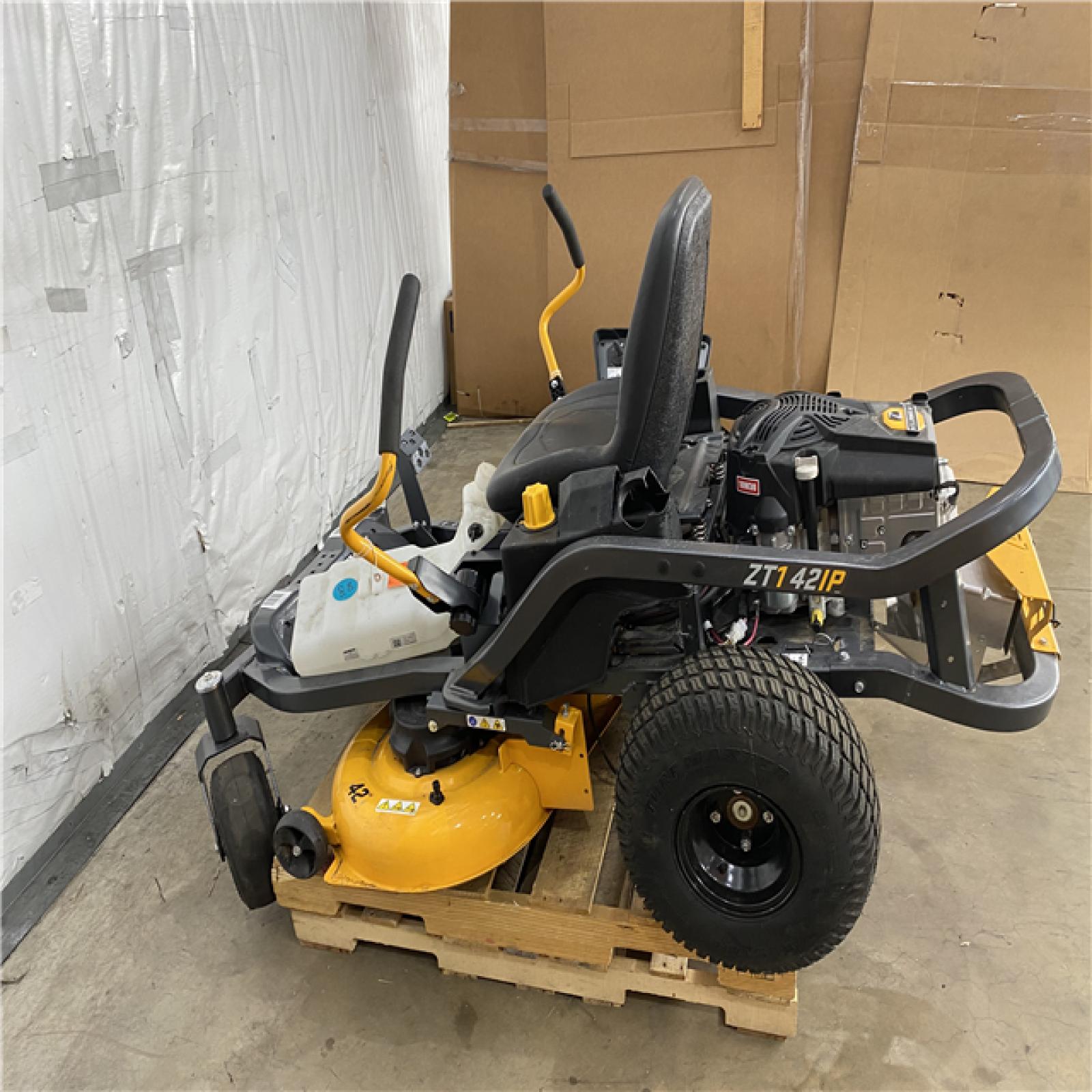 Houston Location AS IS - Cub Cadet ZT1 42P Riding Lawn Mower