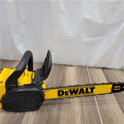 AS-IS  DEWALT FLEXVOLT 60V MAX 16in. Brushless Cordless Battery Powered Chainsaw Kit with (1) FLEXVOLT 2 Ah Battery & Charger