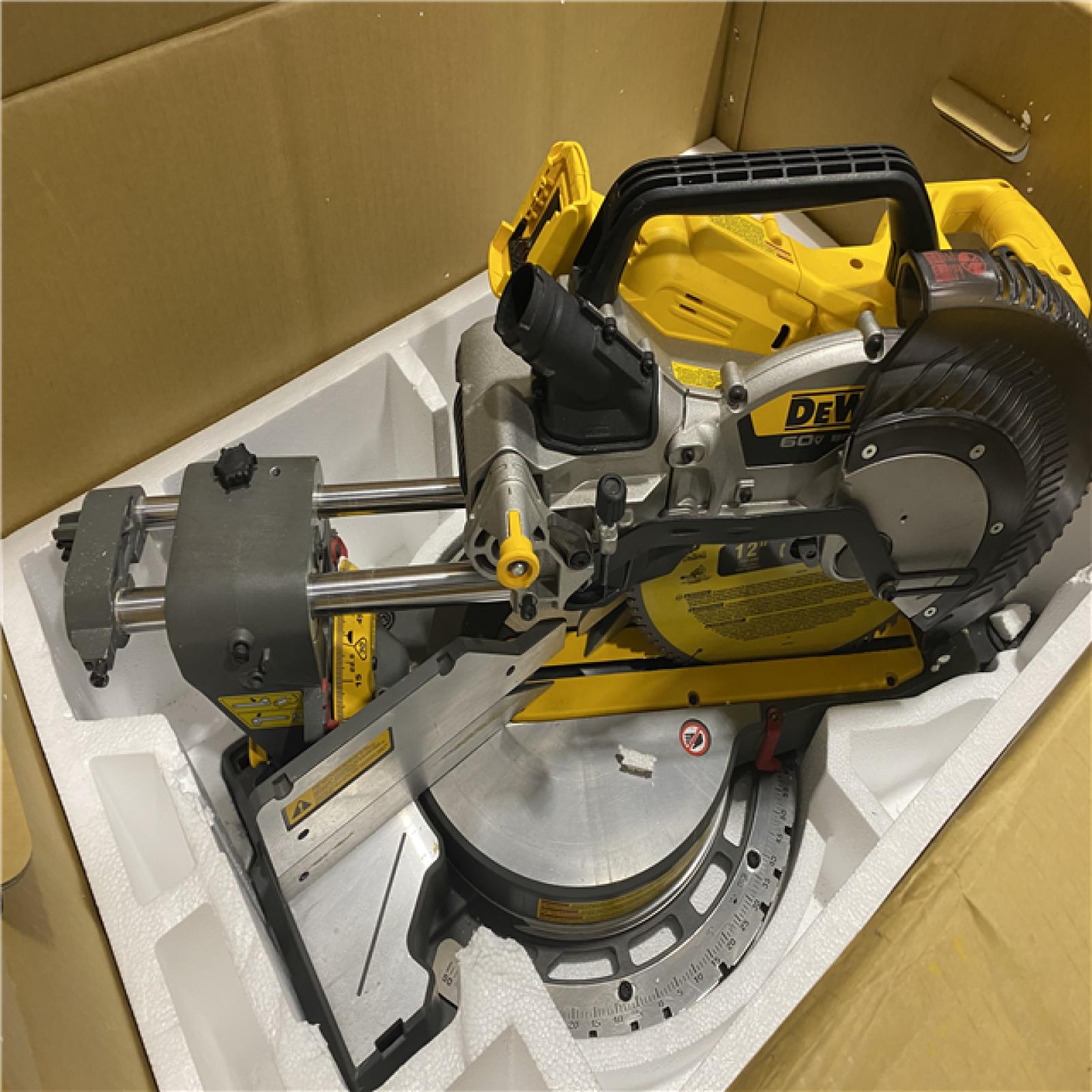 As-Is- DEWALT 60V Lithium-Ion 12 in. Cordless Sliding Miter Saw (Tool Only)