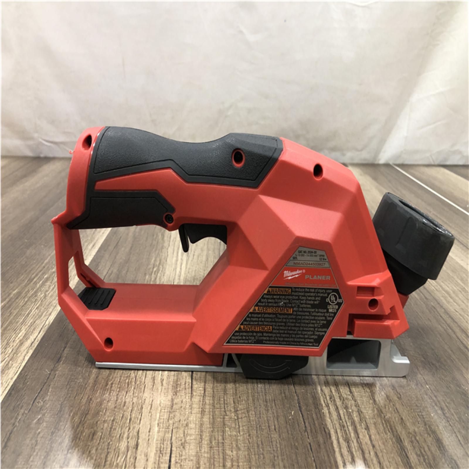 AS-IS M12 12V Lithium-Ion Brushless Cordless 2 in. Planer (Tool-Only)