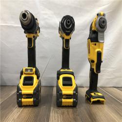 AS-IS DEWALT 20V MAX Lithium-Ion Cordless 3-Tool Combo Kit