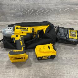 AS-IS DEWALT 20V MAX Lithium-Ion Cordless 1/2 in. Impact Wrench Kit