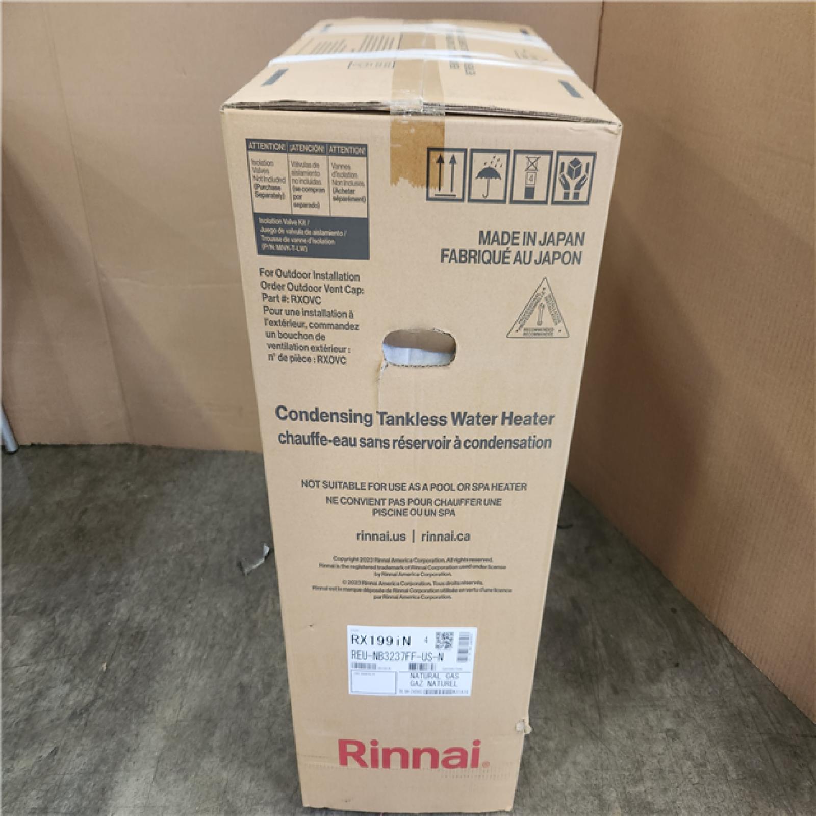 Phoenix NEW Rinnai Sensei Super High Efficiency Plus 11 GPM 199 000 BTU Natural Gas/Propane Indoor/Outdoor Tankless Water Heater (SEALED)
