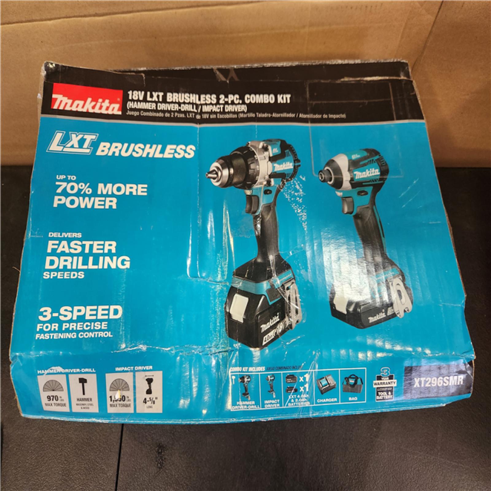 Phoenix NEW Makita 18-Volt LXT Lithium-ion Brushless Cordless 2-piece Combo Kit (Hammer Drill/Impact Driver) 2.0Ah/4.0Ah