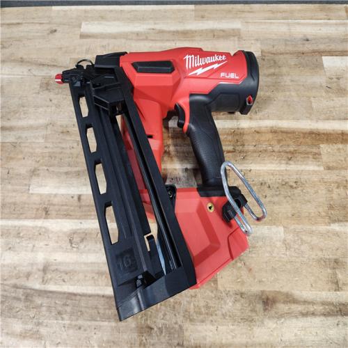 HOUSTON LOCATION - AS - IS Milwaukee FUEL 18-Volt Lithium-Ion Brushless Cordless Gen II 16-Gauge Angled Finish Nailer (Tool-Only)