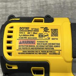 AS-IS DEWALT 20V MAX Lithium-Ion Brushless Cordless 1/4 in. Impact Driver Kit