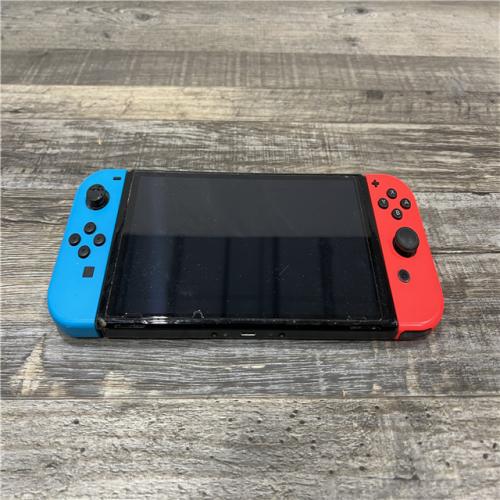 AS-IS Nintendo Switch with Neon Blue and Neon Red Joy-Con