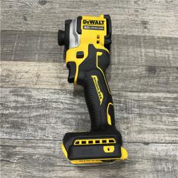 AS-IS DEWALT ATOMIC 20V MAX Lithium-Ion Cordless 1/4 in. Brushless Impact Driver Kit