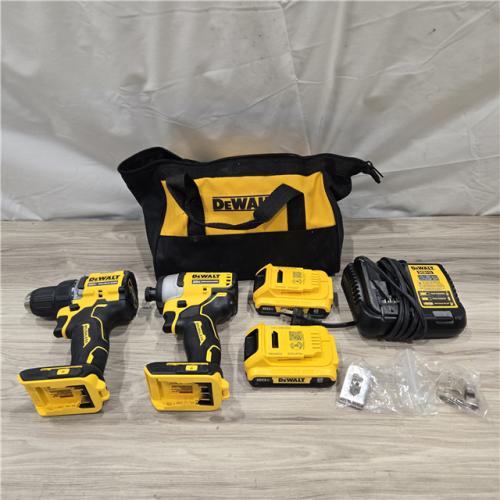 AS-IS Dewalt DCK225D2 20V MAX ATOMIC Compact Cordless Drill Driver and Impact Driver Combo Kit