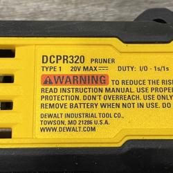 AS-IS DEWALT 20V MAX Cordless Battery Powered Pruner Kit