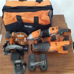 CALIFORNIA AS-IS RIDGID 18V 5-TOOL COMBO